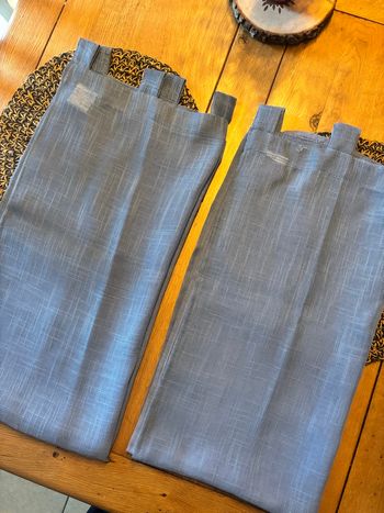 2 rideaux fenêtre voilage