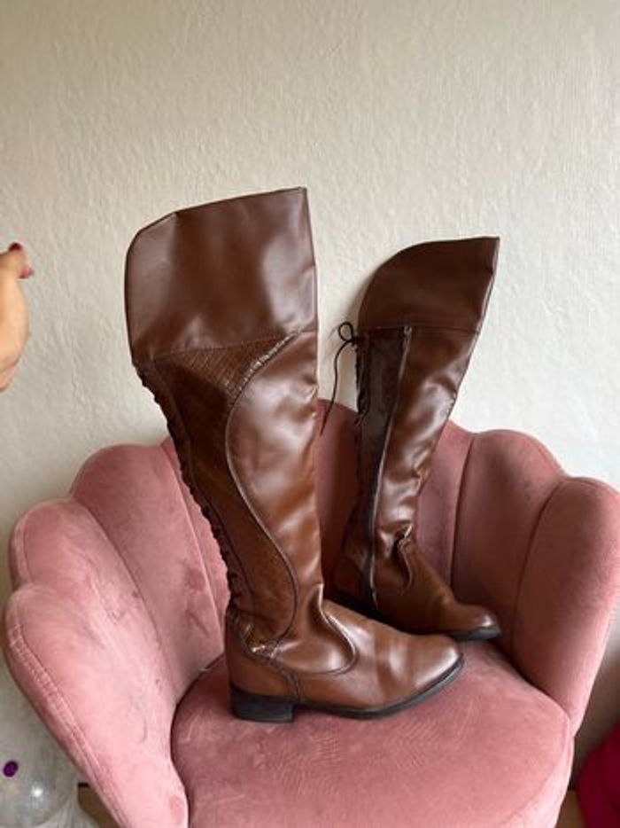 👉 Bottes hautes marron Membur Taille 41 – Style équestre chic 🤎 - photo numéro 2