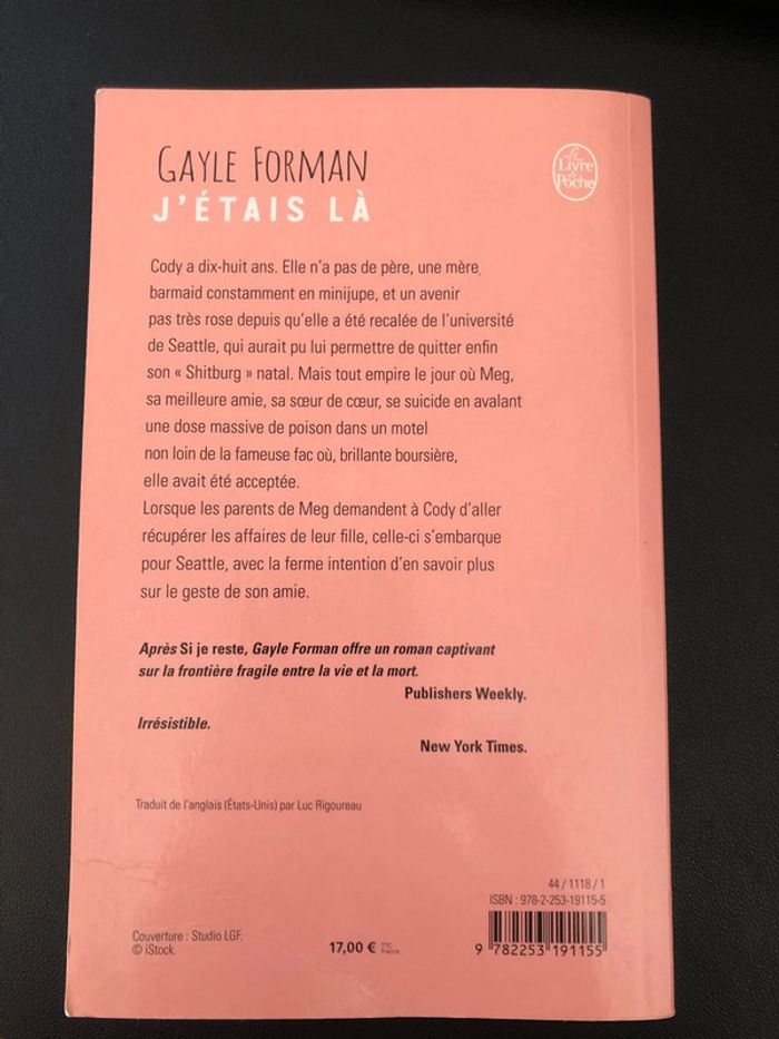 J’étais là gayle forman - photo numéro 2