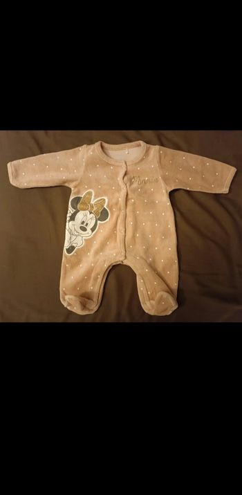 Pyjama dors-bien côtelé Minnie pour bébé fille