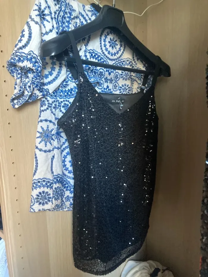 Débardeur haut sequins