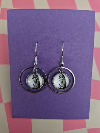 Boucles d’oreille chat