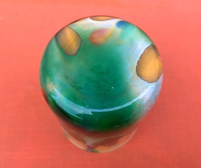 Verre / Gobelet à eau multicolore Verre épais soufflé - photo numéro 3