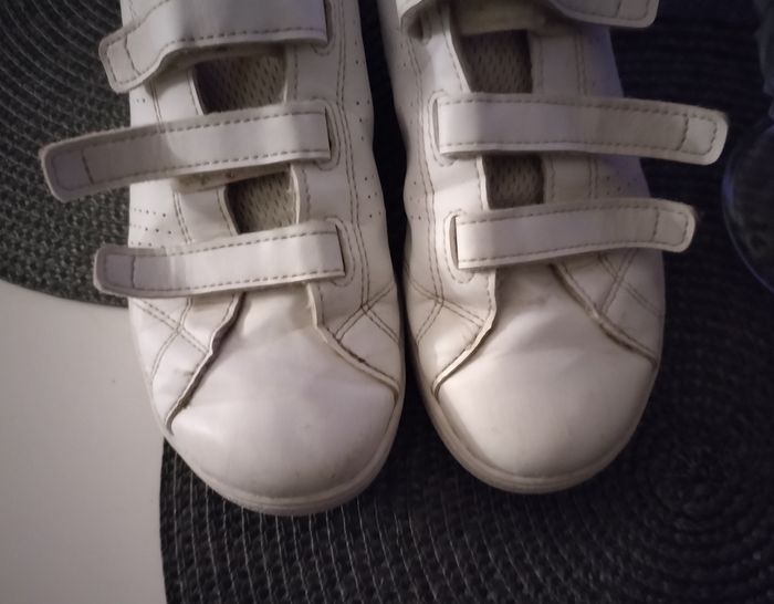 Baskets blanche "Adidas" en cuir - photo numéro 8