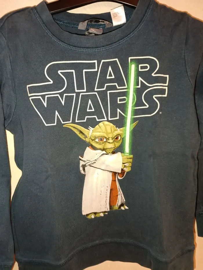 Tee shirt manches longues Star Wars taille 4 ans - photo numéro 2