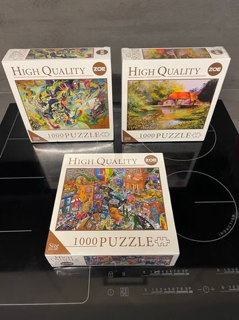 Lot de 3 puzzles neufs