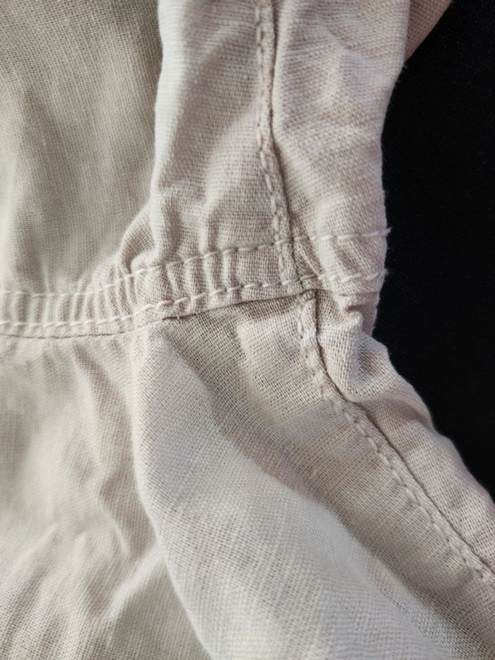 Ensemble été garçon polo blanc bermuda lin beige ceremonie okaidi 3 ans - photo numéro 5