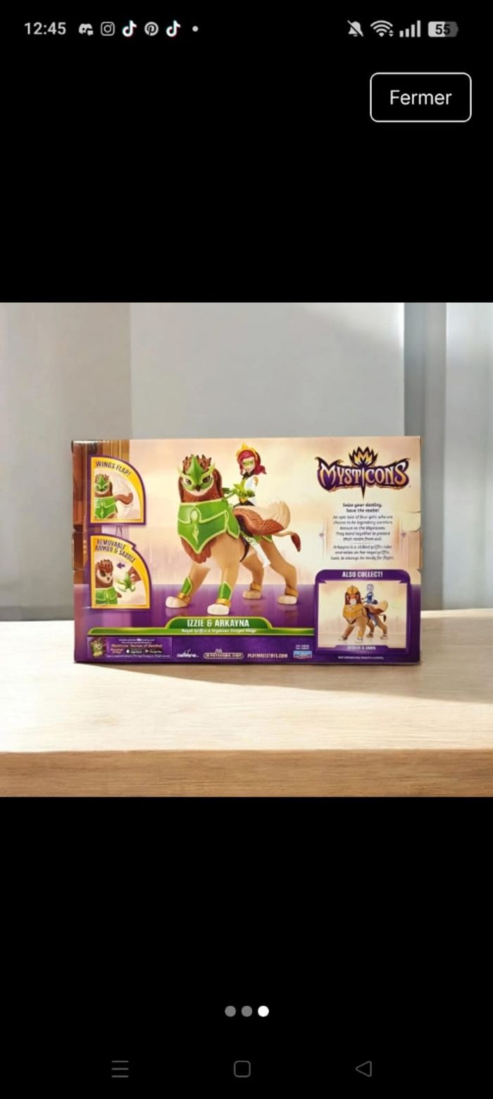 Mysticon Griffin Izzie avec poupée ArKayn - photo numéro 3