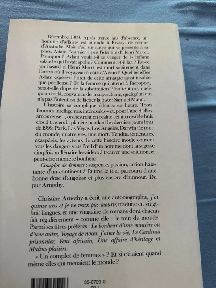 Livre Complot de femmes - Christine arnothy - photo numéro 9