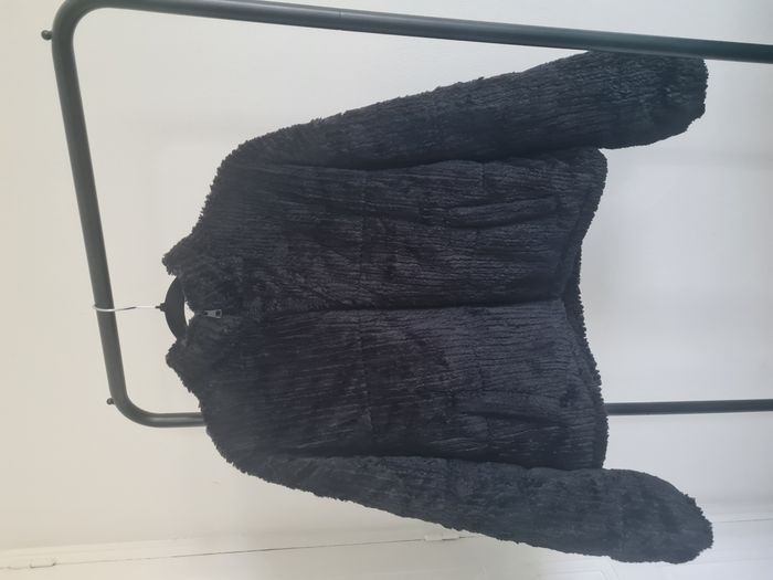 Doudoune velours noir / veste sherpa polaire