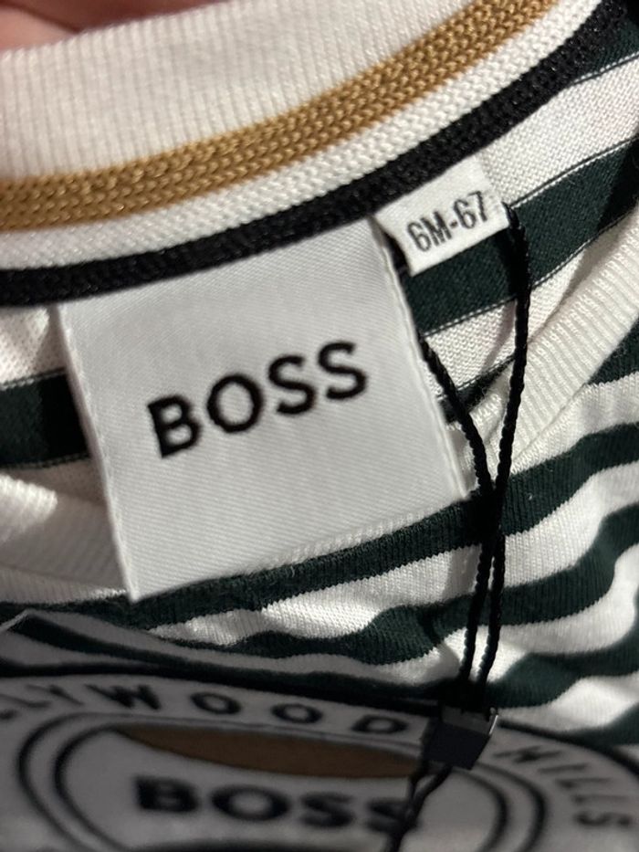 Lot vêtements bébé garçon 6 mois t-shirt et pantalon BOSS - photo numéro 9