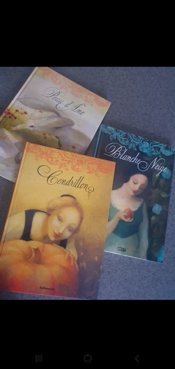 Lot de 3 conte  édition lito (peau d'âne, cendrillon et blanche neige)