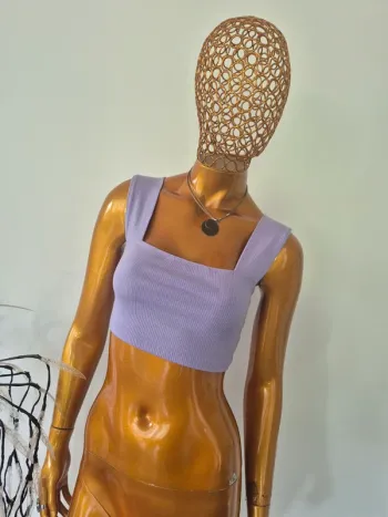 Top Court Lila Femme Taille S/36