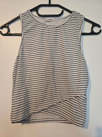 Crop top rayé