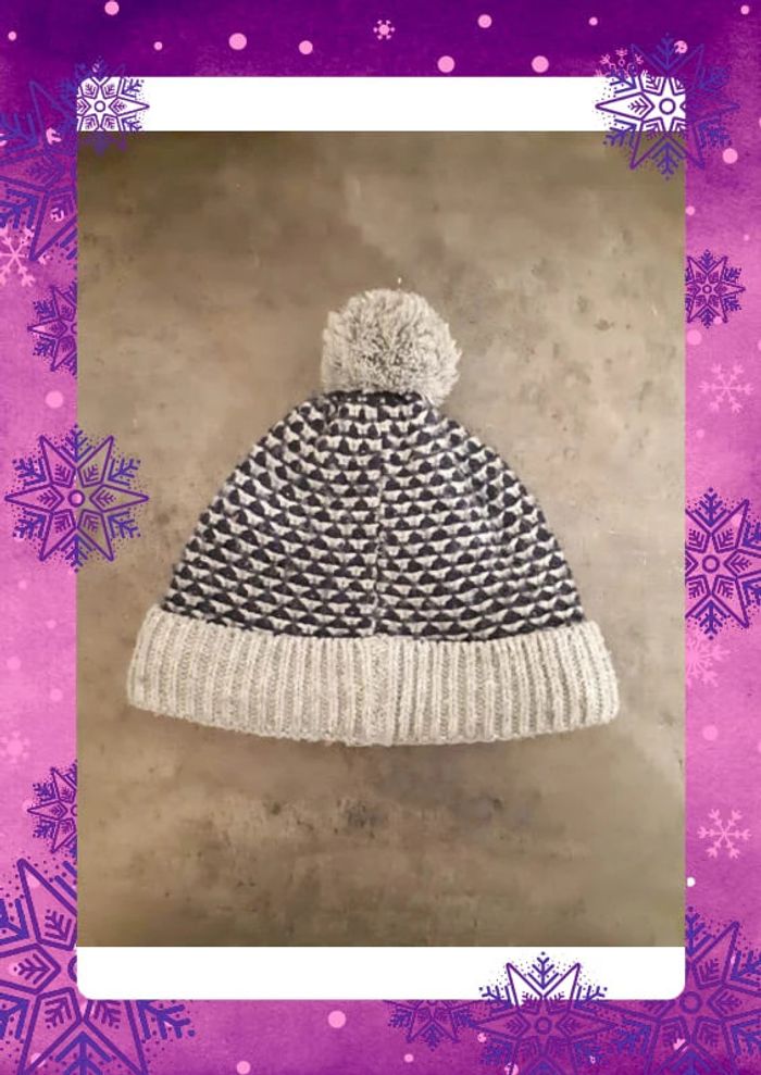 Bonnet bleu gris taille 6/8ans - photo numéro 2