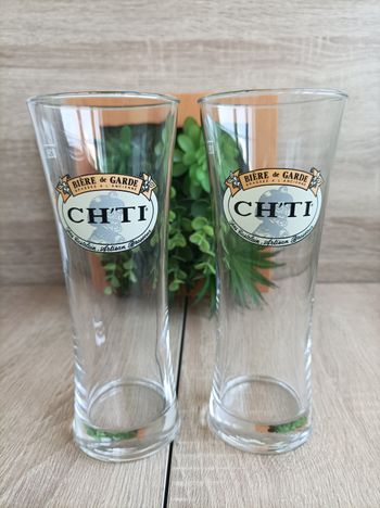 Lot 2 verres ch'ti