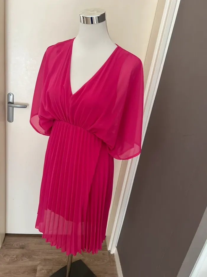 Senes robe, rose, fuchsia été femme, taille 40 - photo numéro 2