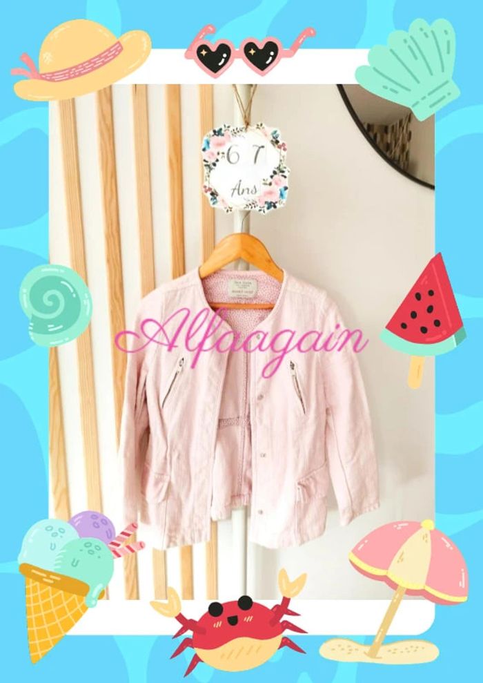 Veste rose Zara 6/7ans