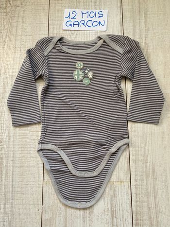Body à manches longues à rayures