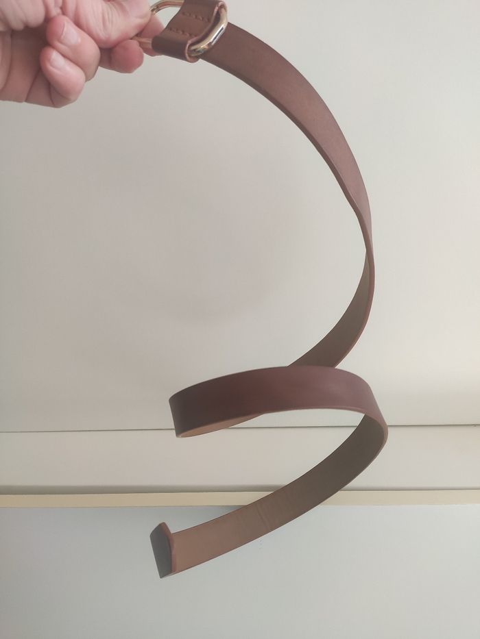 Ceinture marron à boucle 95 cm - photo numéro 3