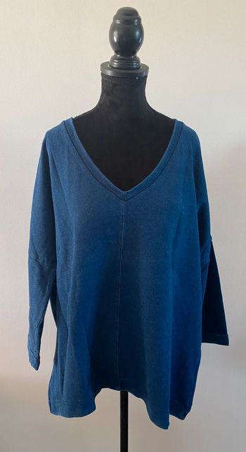 Sweat Esprit taille M / L coupe oversize bleu marine