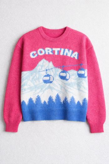 Pull en maille esprit montagne rétro