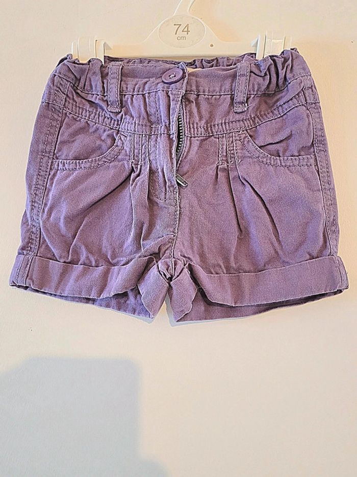 Short fille violet la redoute Taille 6 mois - photo numéro 2