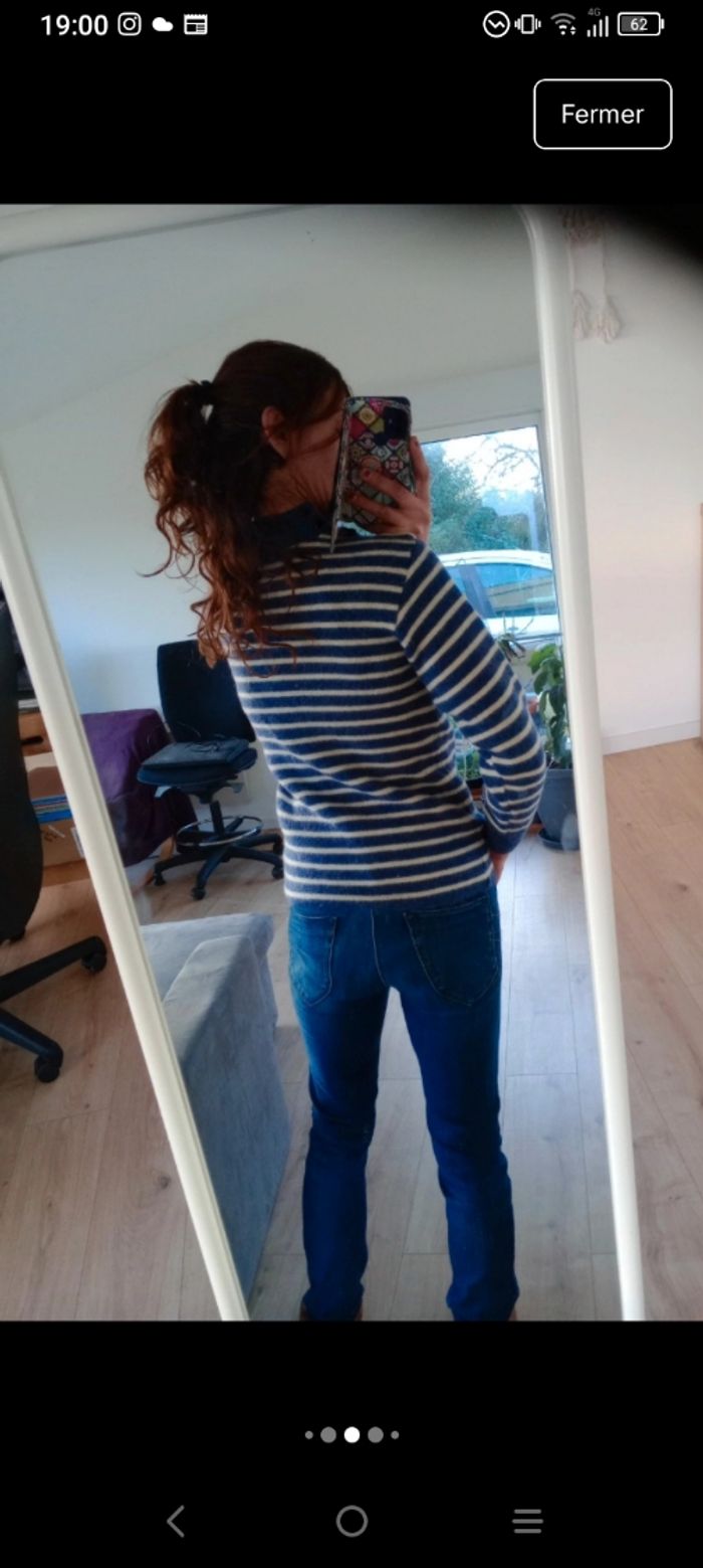 Pull marin vintage s pure laine vierge c 81 - photo numéro 4