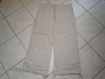 Pantalon beige en lin CACHE CACHE Taille 44
