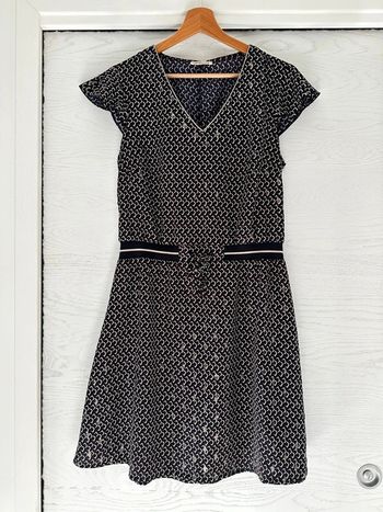Robe bleu bordeaux doré cache cache