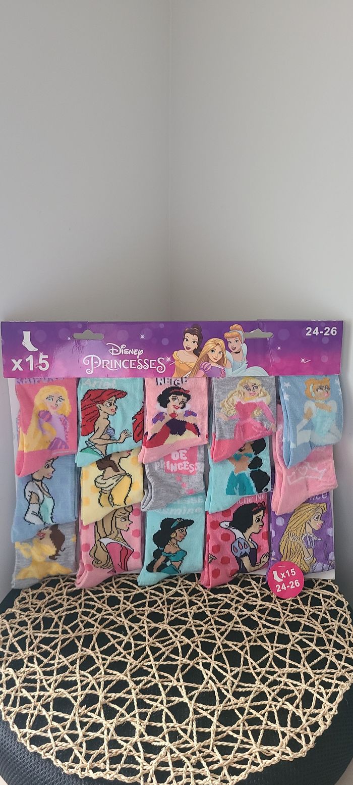 Chaussettes Pack Fille PRINCESSES DISNEY - photo numéro 2