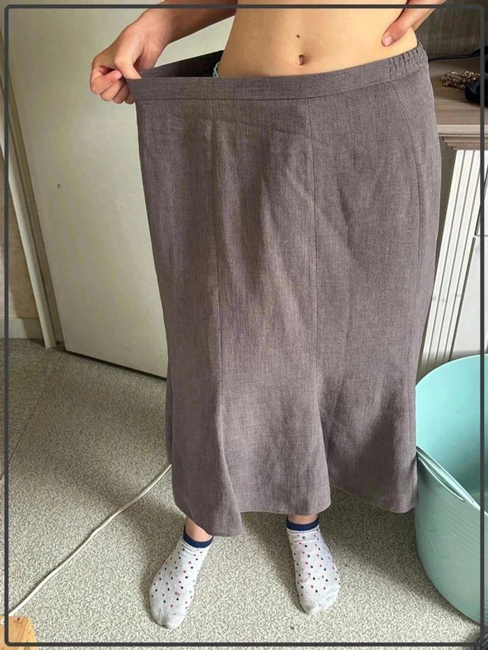 Jupe longue taille 40 marque un jour ailleur neuf sans étiquette * - photo numéro 2