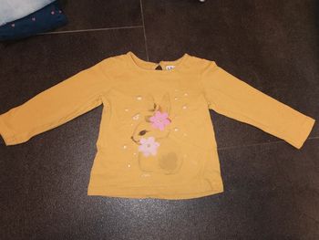 T-shirt à manches longues bébé fille 2 ans