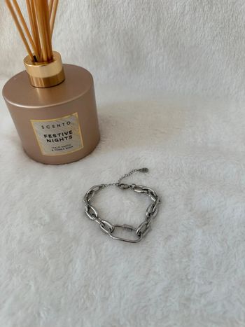 Bracelet chaîne argenté