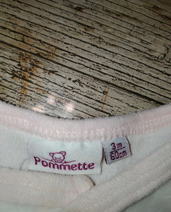 Joli pyjamas / grenouillère en velours fille 3 mois 60 cm - photo numéro 6