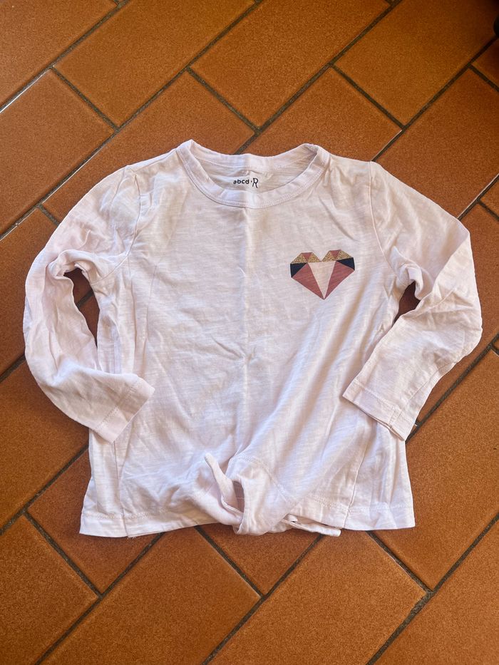 T shirt rose fille
