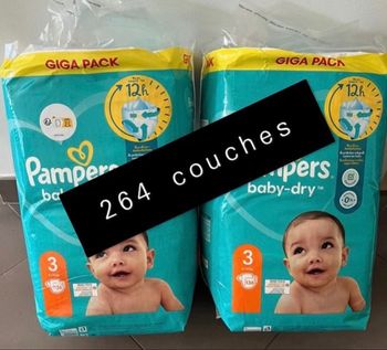 Couche taille 3 Pampers 