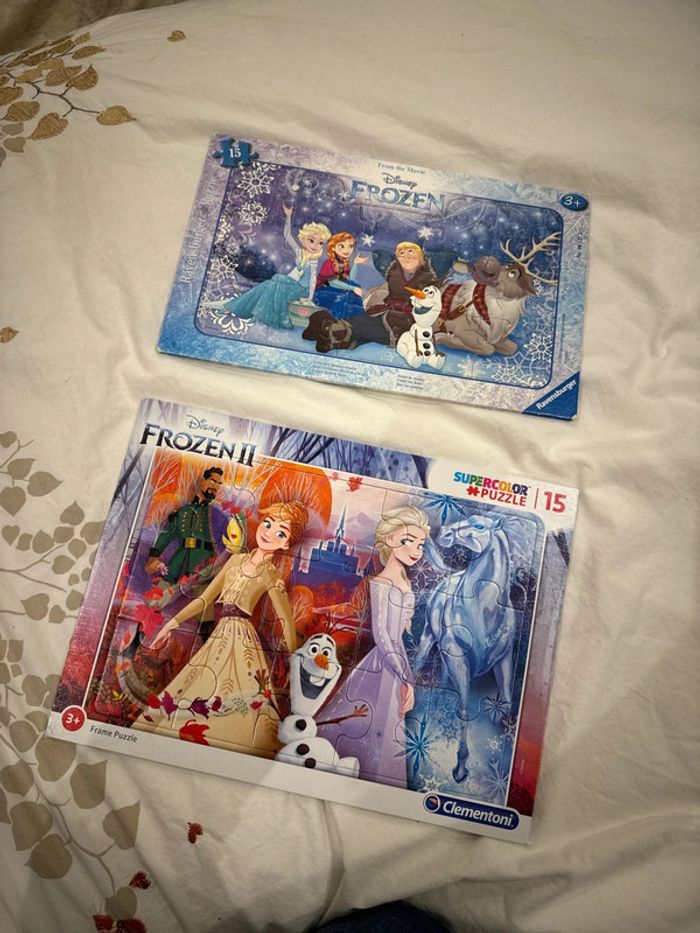 Lot puzzle reines des neiges
