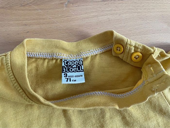 Lot de 2 tee shirts manches longues TAO 9 mois - photo numéro 8