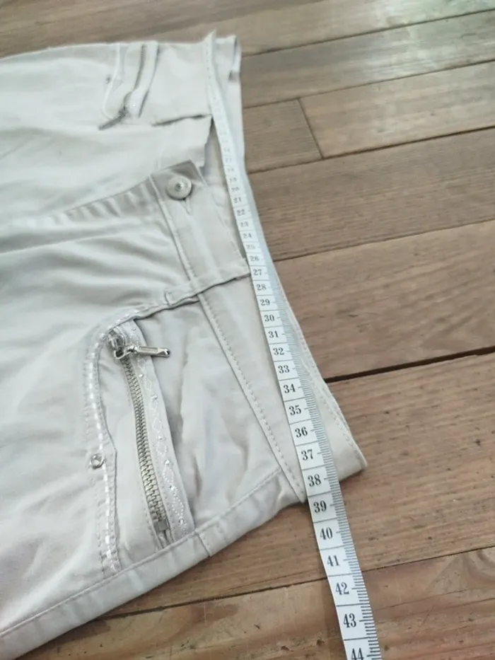 Pantalon femme beige - photo numéro 7