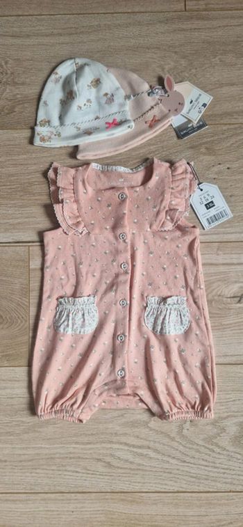 Ensemble Sergent Major combinaison courte + lot 2 bonnets neufs