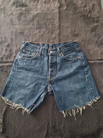 Short jeans levis 501 bleu femme