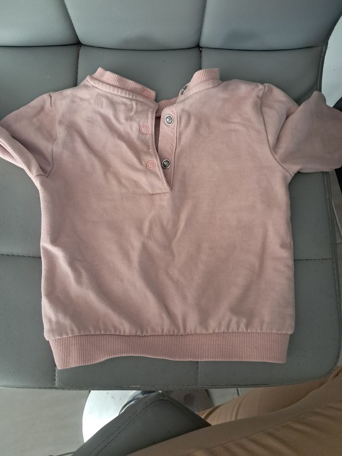 Sweat vieux rose 9 mois - photo numéro 2