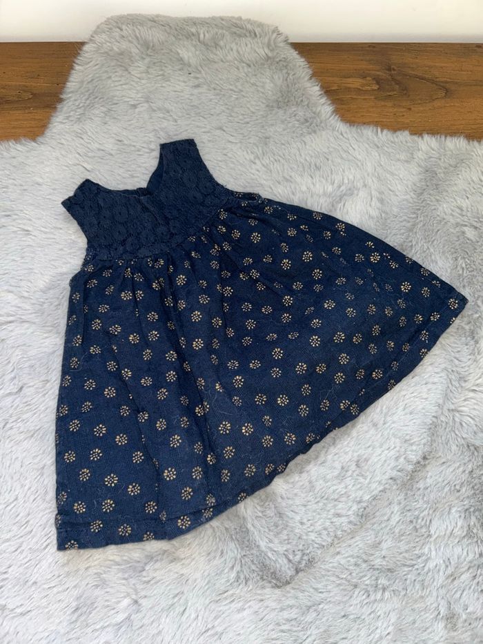 Jolie robe bleu foncé - 3 mois - Kiabi - photo numéro 3