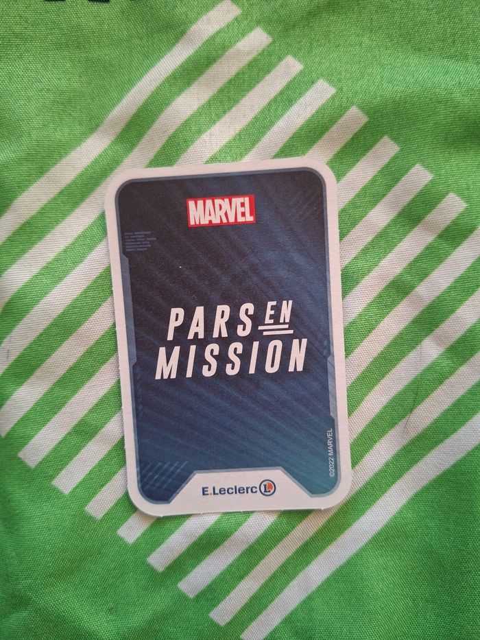 Carte Marvel pars en mission 008 - photo numéro 2