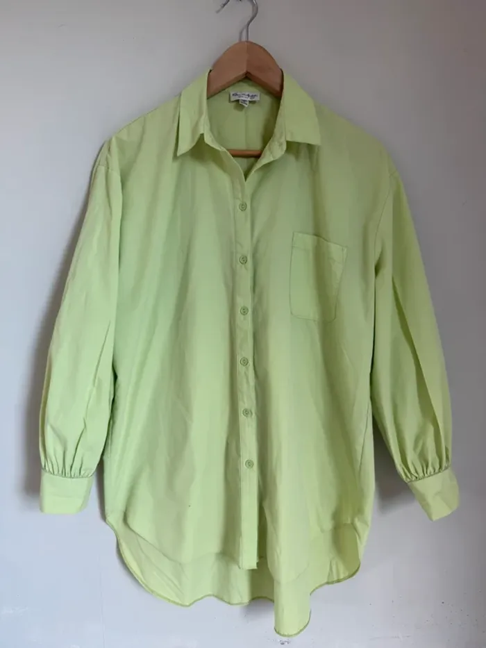 Chemise verte vintage