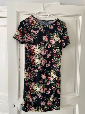 Robe de grossesse manches courtes L