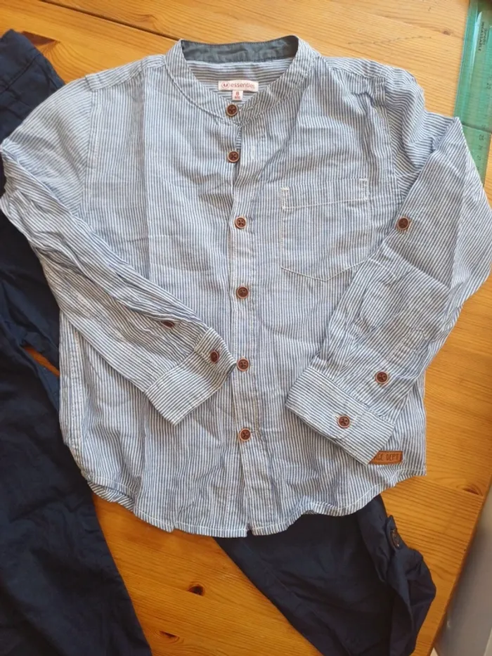 Ensemble pantalon et chemise, idéal cérémonie - photo numéro 2