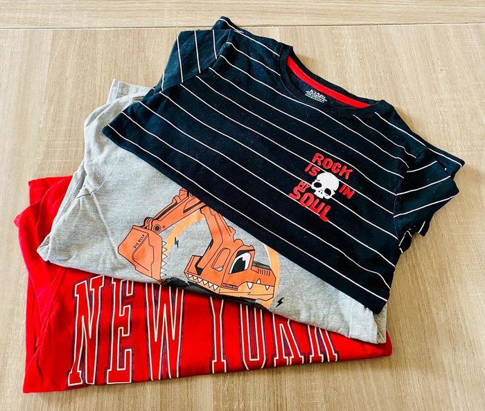 Lot t-shirt garçon - photo numéro 2