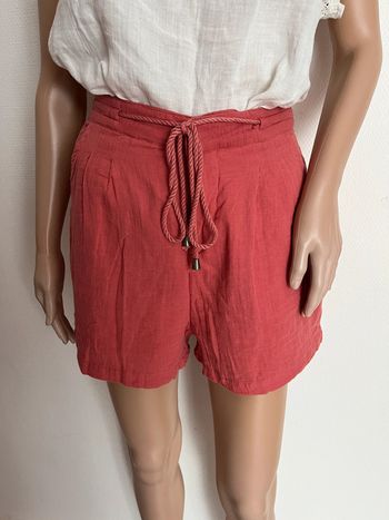 Short corail taille 34, 100% coton